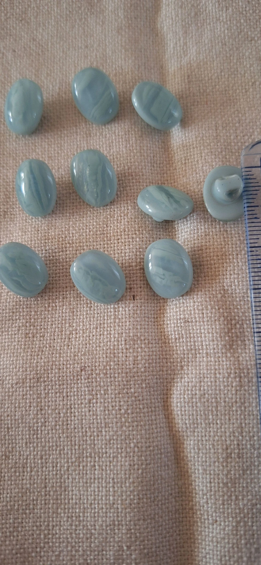 10 sky blue resin sewing buttons 15 mm – photo 2